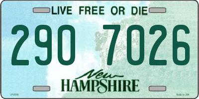 NH license plate 2907026