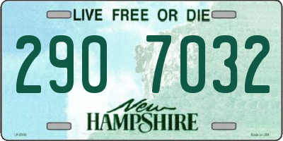 NH license plate 2907032