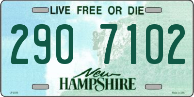 NH license plate 2907102