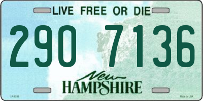 NH license plate 2907136