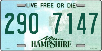 NH license plate 2907147