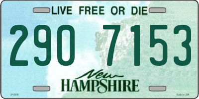 NH license plate 2907153