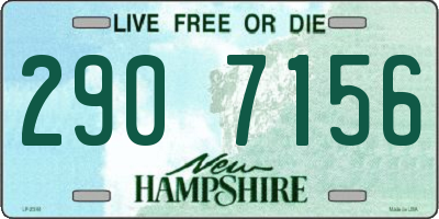 NH license plate 2907156
