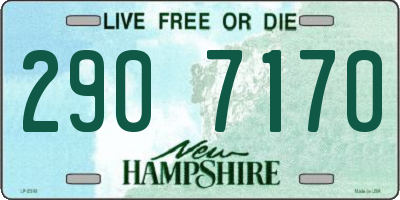 NH license plate 2907170