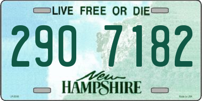 NH license plate 2907182