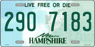 NH license plate 2907183