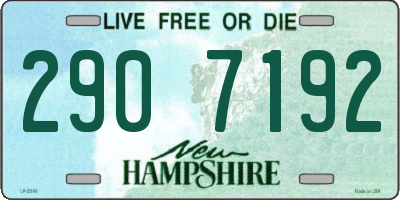NH license plate 2907192