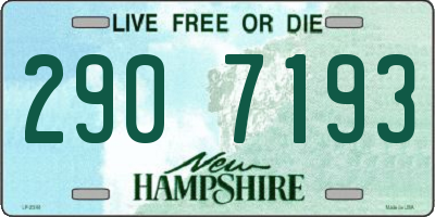 NH license plate 2907193