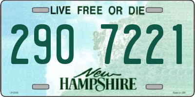 NH license plate 2907221
