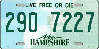 NH license plate 2907227