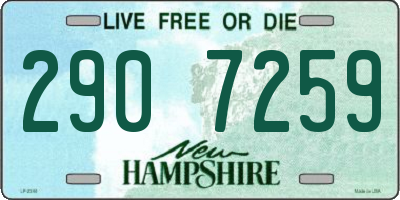 NH license plate 2907259