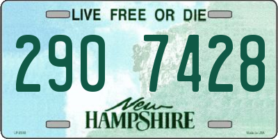 NH license plate 2907428