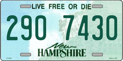 NH license plate 2907430