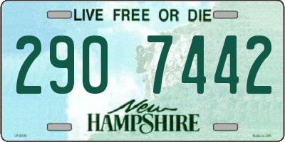 NH license plate 2907442