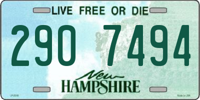 NH license plate 2907494