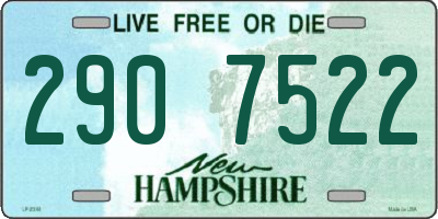 NH license plate 2907522