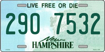 NH license plate 2907532