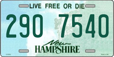 NH license plate 2907540
