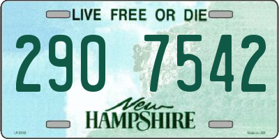 NH license plate 2907542