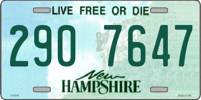 NH license plate 2907647