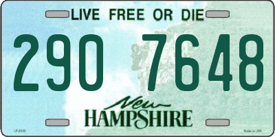 NH license plate 2907648