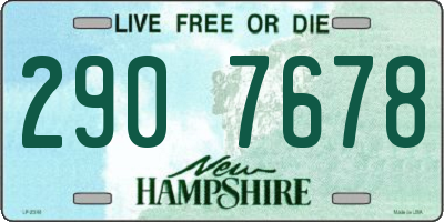 NH license plate 2907678