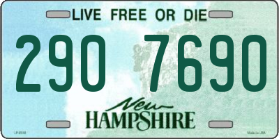 NH license plate 2907690