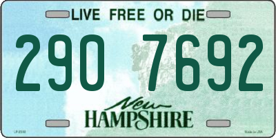 NH license plate 2907692