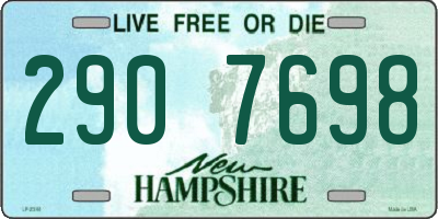 NH license plate 2907698
