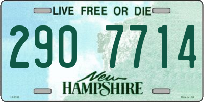 NH license plate 2907714