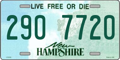NH license plate 2907720