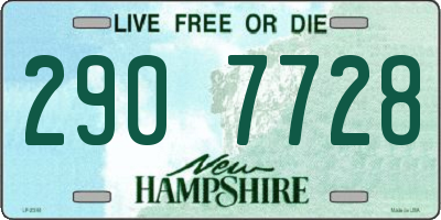 NH license plate 2907728