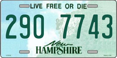 NH license plate 2907743