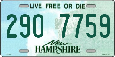 NH license plate 2907759