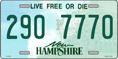 NH license plate 2907770