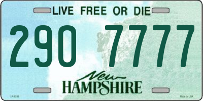 NH license plate 2907777