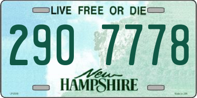 NH license plate 2907778