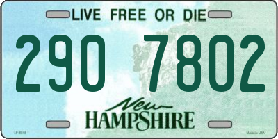 NH license plate 2907802