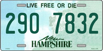 NH license plate 2907832