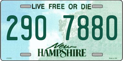 NH license plate 2907880