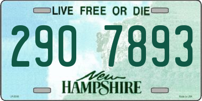 NH license plate 2907893
