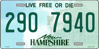 NH license plate 2907940