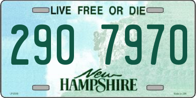 NH license plate 2907970