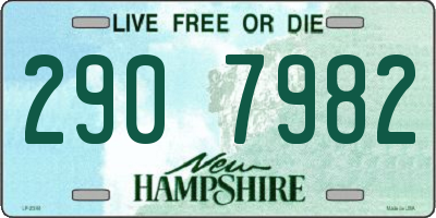 NH license plate 2907982