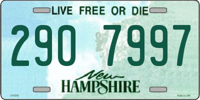 NH license plate 2907997