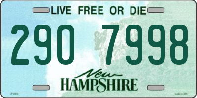 NH license plate 2907998