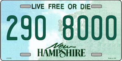 NH license plate 2908000