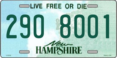 NH license plate 2908001