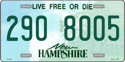 NH license plate 2908005