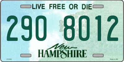 NH license plate 2908012